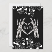 Halloween Gothic Bridal Dusche Einladung (Rückseite)