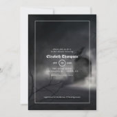 Halloween Gothic Bridal Dusche Einladung (Vorderseite)