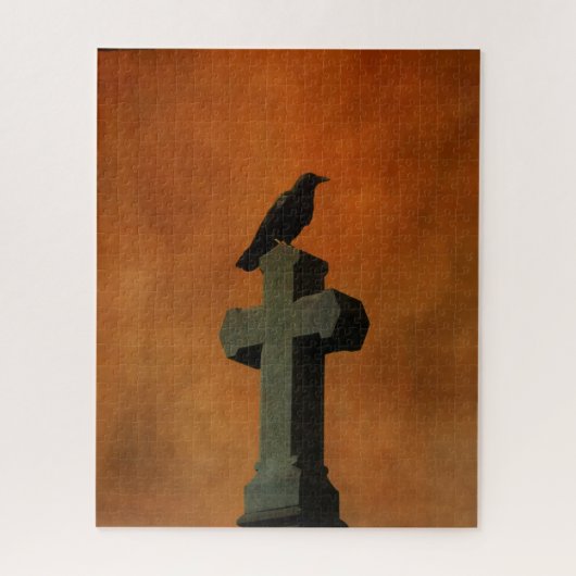 Halloween Gothic Crow Puzzle (Vertikal)