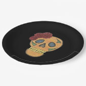 Halloween Gothic Day of the Dead Pappteller (Schrägansicht)