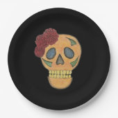 Halloween Gothic Day of the Dead Pappteller (Vorderseite)