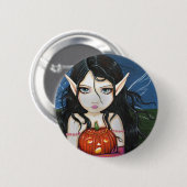 Halloween Gothic Fairy Button Button (Vorne & Hinten)