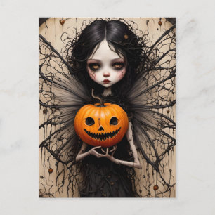 Halloween Gothic Fairy Postkarte
