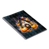 Halloween Gothic Fall Fairy Hütte Blue Raute Notizblock (Rechte Seite)