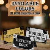 Halloween-Gothic-FaltenFood-Label Platzkarte