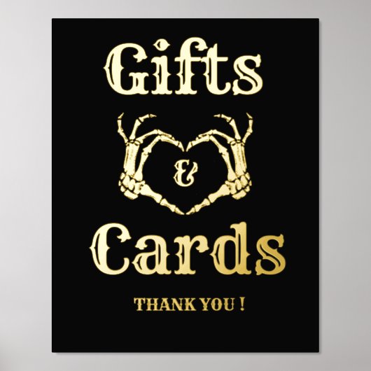 Halloween Gothic Geschenk und Karten Skull Hände U Foliendrucke (Vorderseite)