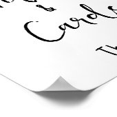 Halloween Gothic Gift and Cards Hochzeitszeichen Poster (Ecke)