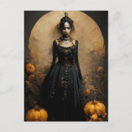 Halloween Gothic Girl Postkarte