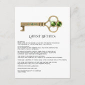 Halloween Gothic Guest Details Begleitkarte (Vorderseite)