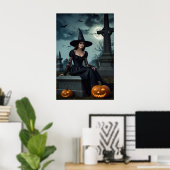 Halloween Gothic Hexe Poster (Heimbüro)