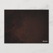 Halloween-Gothic-LIEBE-Tischnummer-Karten Postkarte (Rückseite)