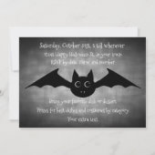 Halloween Gothic lustige Potluck Party-Familie Einladung (Rückseite)