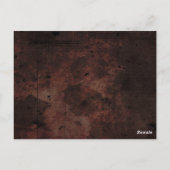 Halloween-Gothic-Matching-Tischnummer-Karten Postkarte (Rückseite)