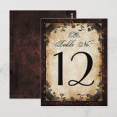 Halloween-Gothic-Matching-Tischnummer-Karten Postkarte (Vorne/Hinten)