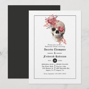 Halloween Gothic Probe Dinner Einladung