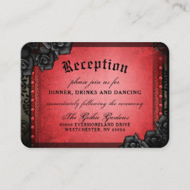 Halloween Gothic Red Black 3.5 x 2.5 Empfang Enc Begleitkarte