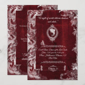 Halloween Gothic Romance Feiertagskarte (Vorne/Hinten)