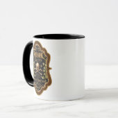 Halloween-Gothic-Schädel und Crossbones-Rotzunge Tasse (Vorderseite Links)