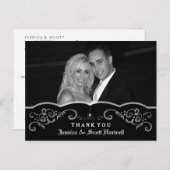 Halloween Gothic Scroll Foto Vielen Dank Postkarte (Vorne/Hinten)