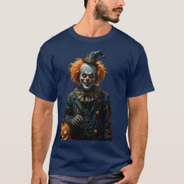 Halloween Gothic Skeleton Clown mit Jack-O-Lanter T-Shirt