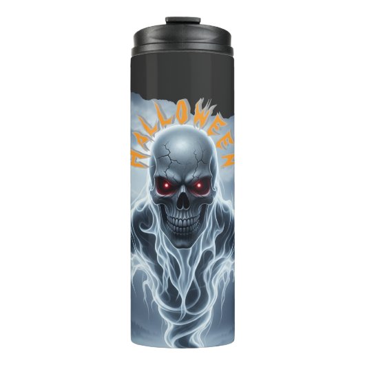 Halloween Gothic Skeleton Ghost Spirit Thermosbecher (Vorderseite)