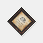 Halloween-Gothic-Skelette-Matching-Hochzeit Serviette (Ecke)