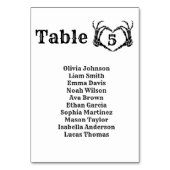 Halloween Gothic Skull Herz Hand Hochzeit Tischnummer (Vorderseite)