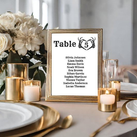 Halloween Gothic Skull Herz Hand Hochzeit Tischnummer