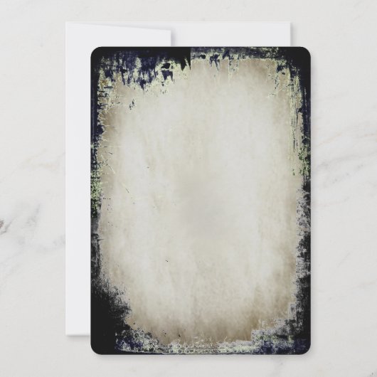 Halloween Gothic Spike Web Frame Einladung (Rückseite)