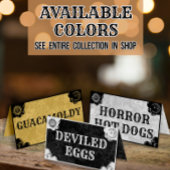 Halloween & Gothic Spirit Board Faltfood Label Platzkarte