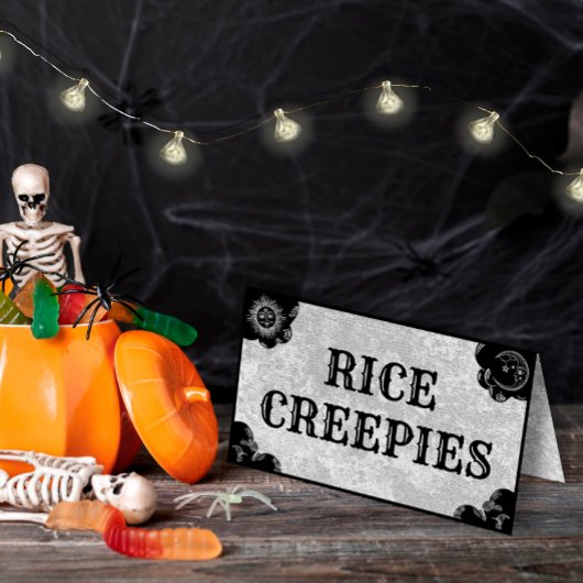 Halloween & Gothic Spirit Board Faltfood Label Platzkarte