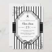 Halloween Gothic Spooky Babydusche Einladung (Vorderseite)