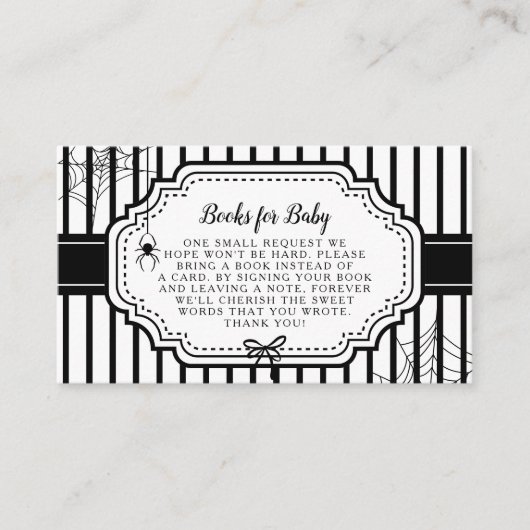 Halloween Gothic Spooky Books for Baby Begleitkarte (Vorderseite)