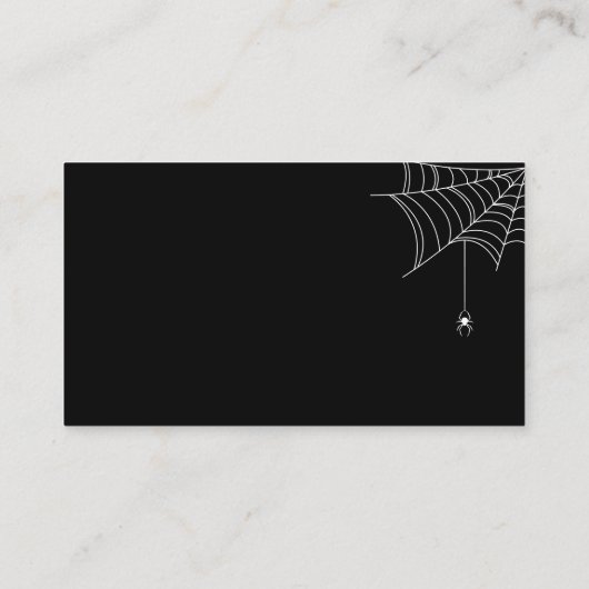 Halloween Gothic Spooky Diaper Raffel Begleitkarte (Rückseite)