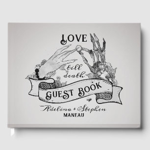 Halloween Gothic Til Death Do us Party Wedding Gästebuch
