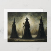 Halloween Gothic Trio Hexen Postkarte (Vorne/Hinten)