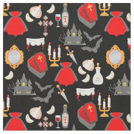 halloween gothic vampire garlic holy water fangs stoff