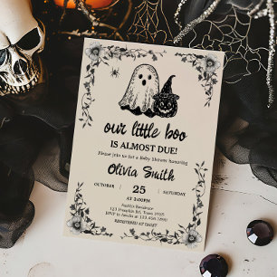 Halloween Gothic Vintage Babyparty Einladung