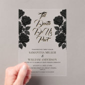 Halloween Gothic Wedding Acryleinladungen (Insitu (Handheld))