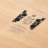 Halloween Gothic Wedding Acryleinladungen (Ablage )