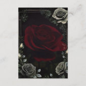 Halloween Gothic Wedding Details Enclosure Card Begleitkarte (Rückseite)