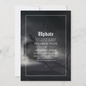 Halloween Gothic Wedding Update Einladung (Vorderseite)
