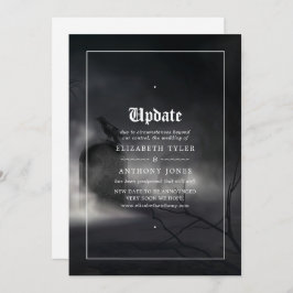 Halloween Gothic Wedding Update Einladung