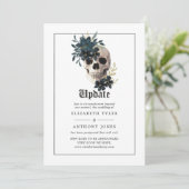 Halloween Gothic Wedding Update Einladung (Stehend Vorderseite)