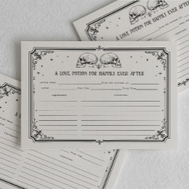 Halloween-Gotik-Brautjunggesellinnenabschieds-Reze Einladung