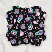 Halloween-gotische Apotheke und Friedhof Geschenkanhänger (Rückseite)