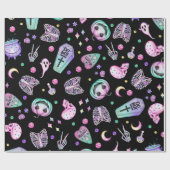 Halloween-gotische Apotheke und Friedhof Geschenkpapier (Flach)