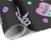 Halloween-gotische Apotheke und Friedhof Geschenkpapier (Rolleneckpunkt)