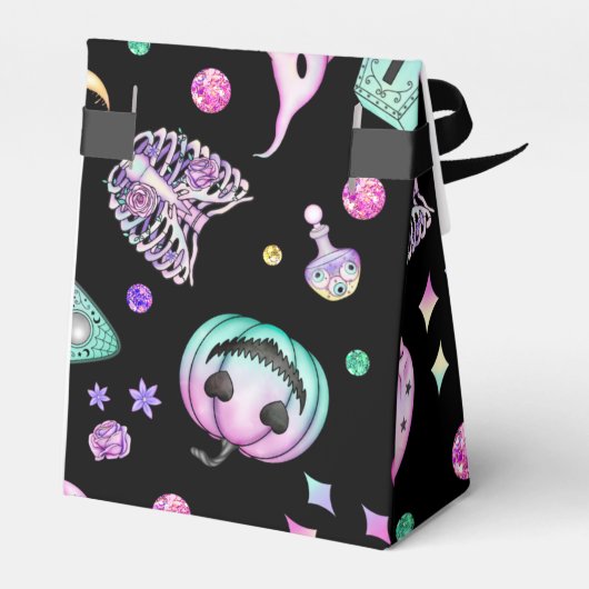 Halloween-gotische Apotheke und Friedhof Geschenkschachtel (Rückseite)