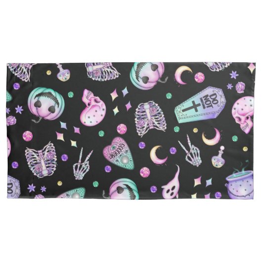 Halloween-gotische Apotheke und Friedhof Kissenbezug (Vorderseite-Links)